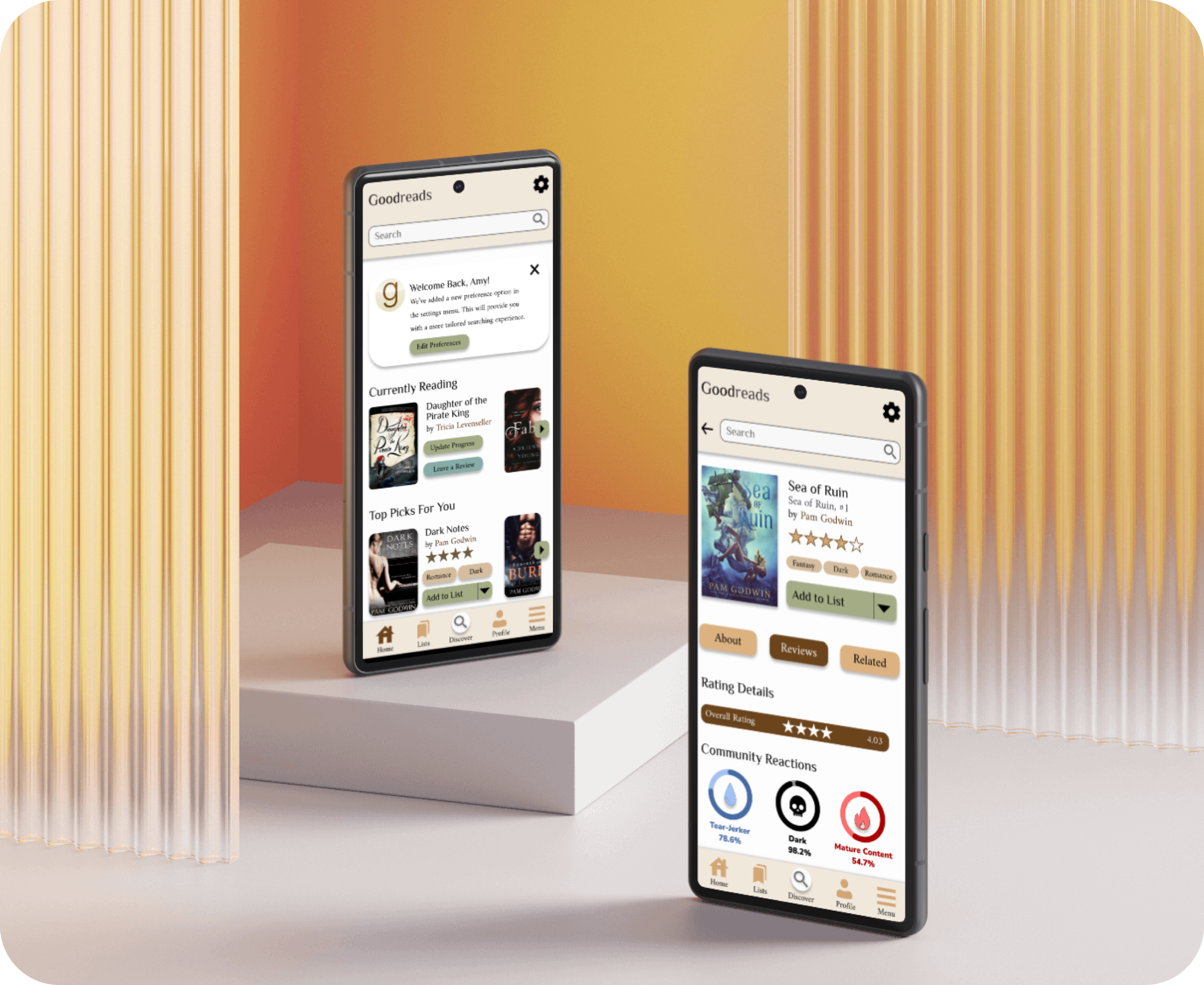 Goodreads App redesign thumbnail