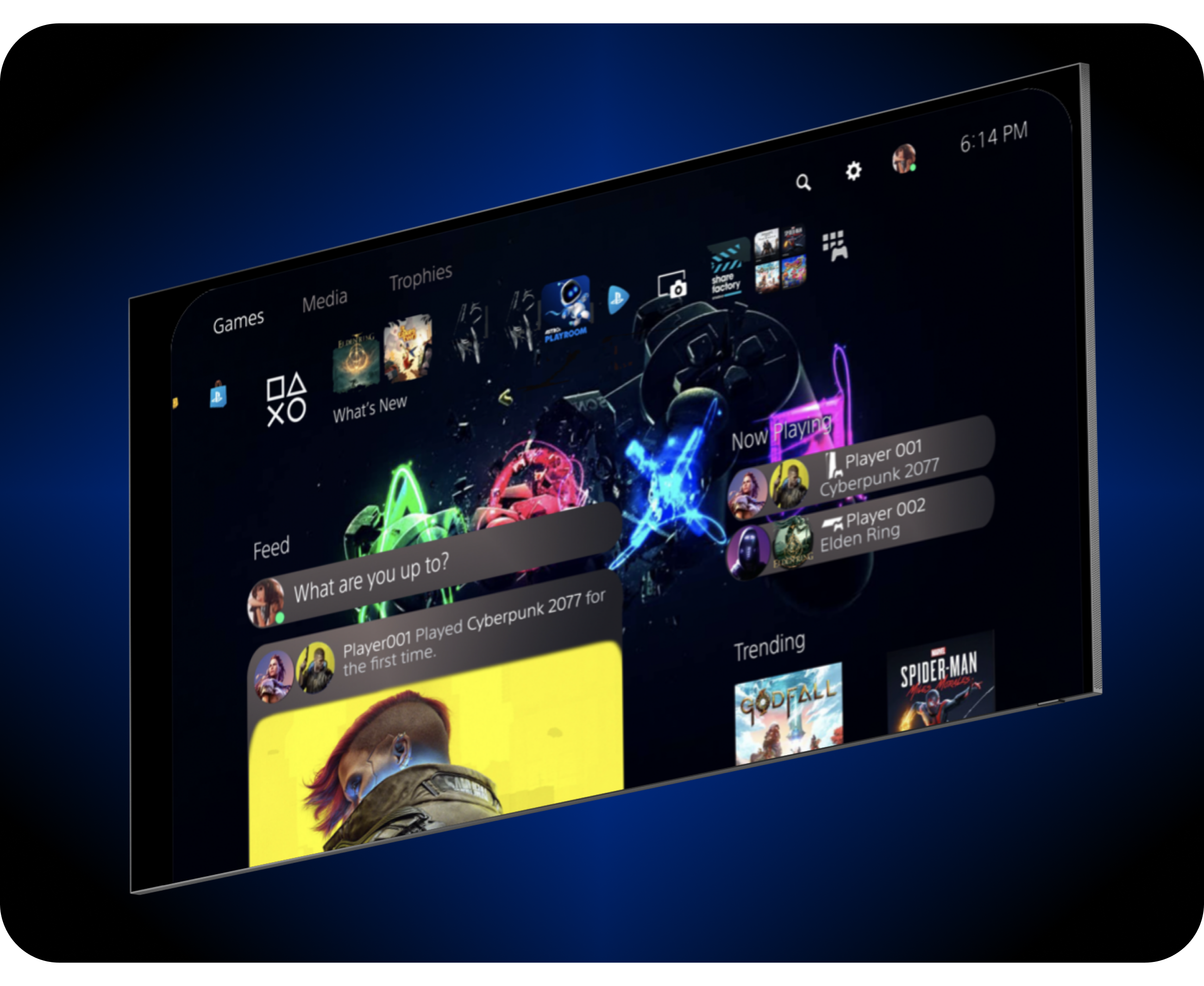 Playstation Interface Redesign Screenshot